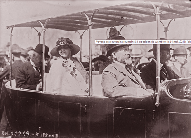 GALLICA: Voyage des souverains roumains à l'exposition de Wembley,  14 mai 1924