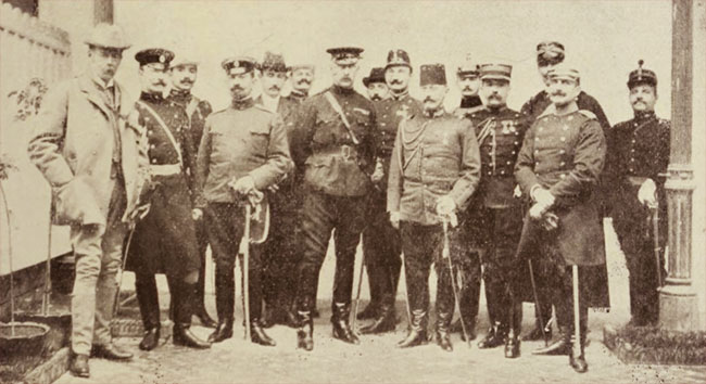 Atașați militari străini, la București, în 1906