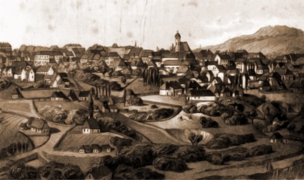 Cernăuţi, 1832 – desen de I. Schubirsz