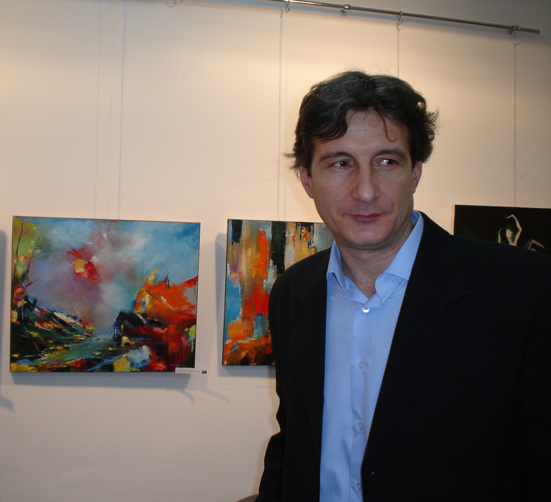 Pictorul pictor Carmel Georgescu, la Suceava 