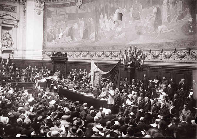 Fête de l'étendard d'Etienne le Grand à la Sorbonne, 28 juillet 1917