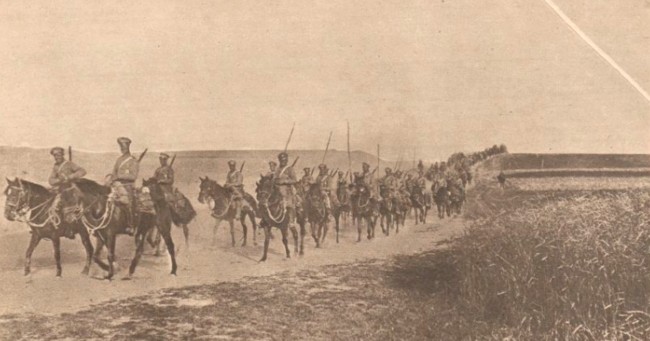 Le Miroir 13 august 1916 Cazaci avansând în Bucovina